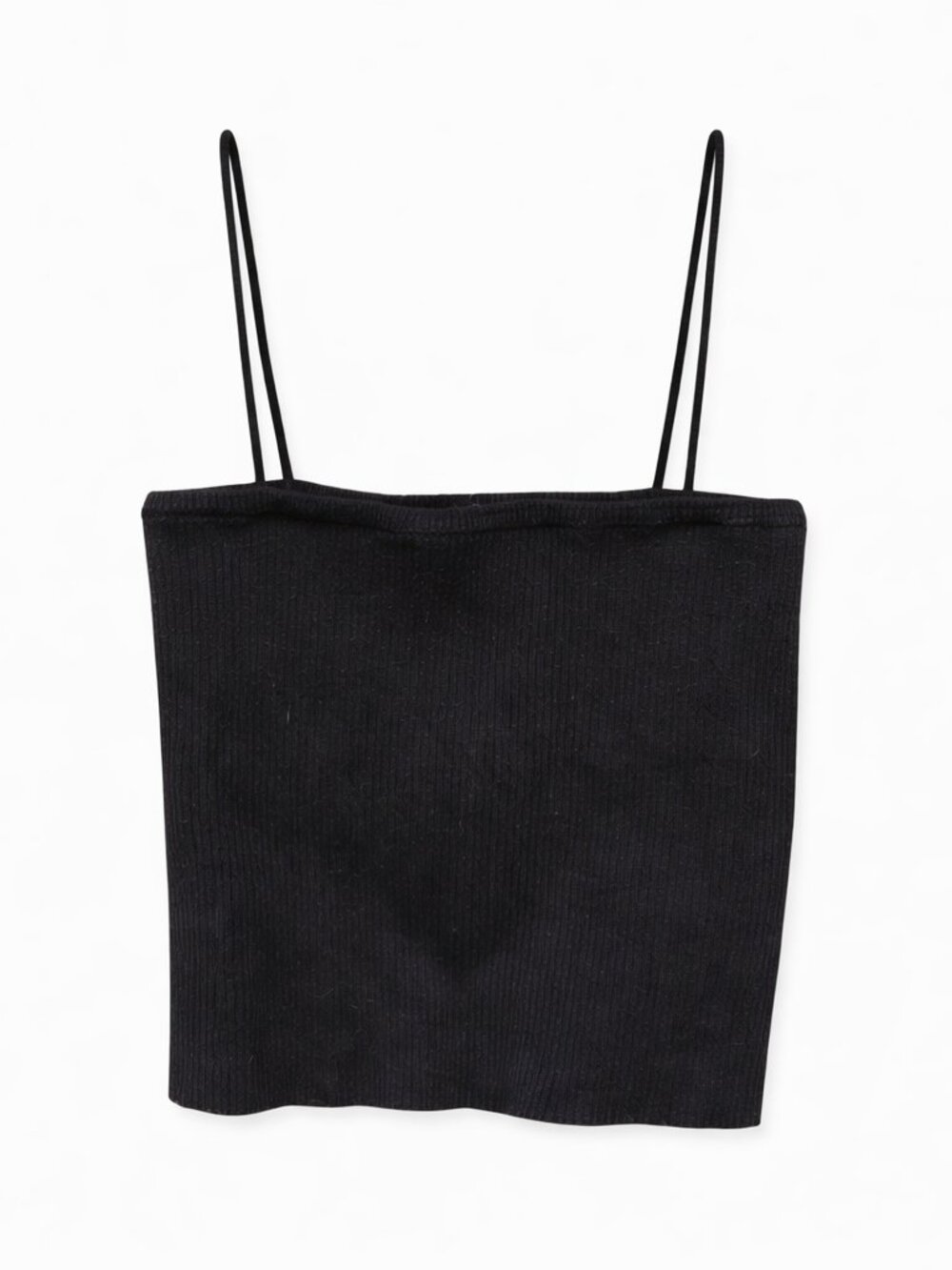 Brandy Melville Blsck Spaghetti Strap Cropped Top, Size XS